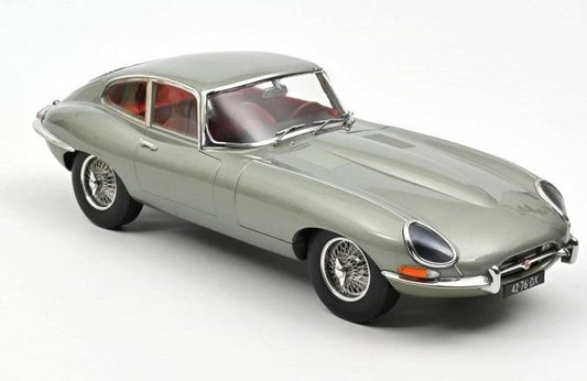 MODELE REDUIT COMPATIBLE AVEC JAGUAR E-TYPE COUPE 1964 GRIS MÉTALLISÉ 1:12 NOREV NV122711