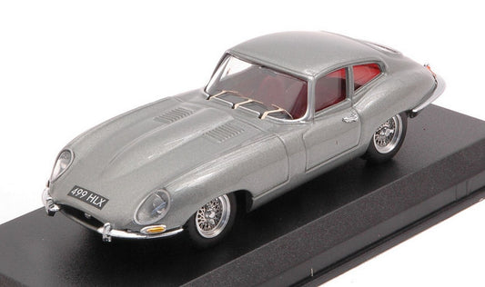MODELLINO IN SCALA COMPATIBILE CON JAGUAR E TYPE COUPE' GEORGE HARRISON PERSONAL CAR 1964 GREY MET.1:43 BEST MODEL BT9797