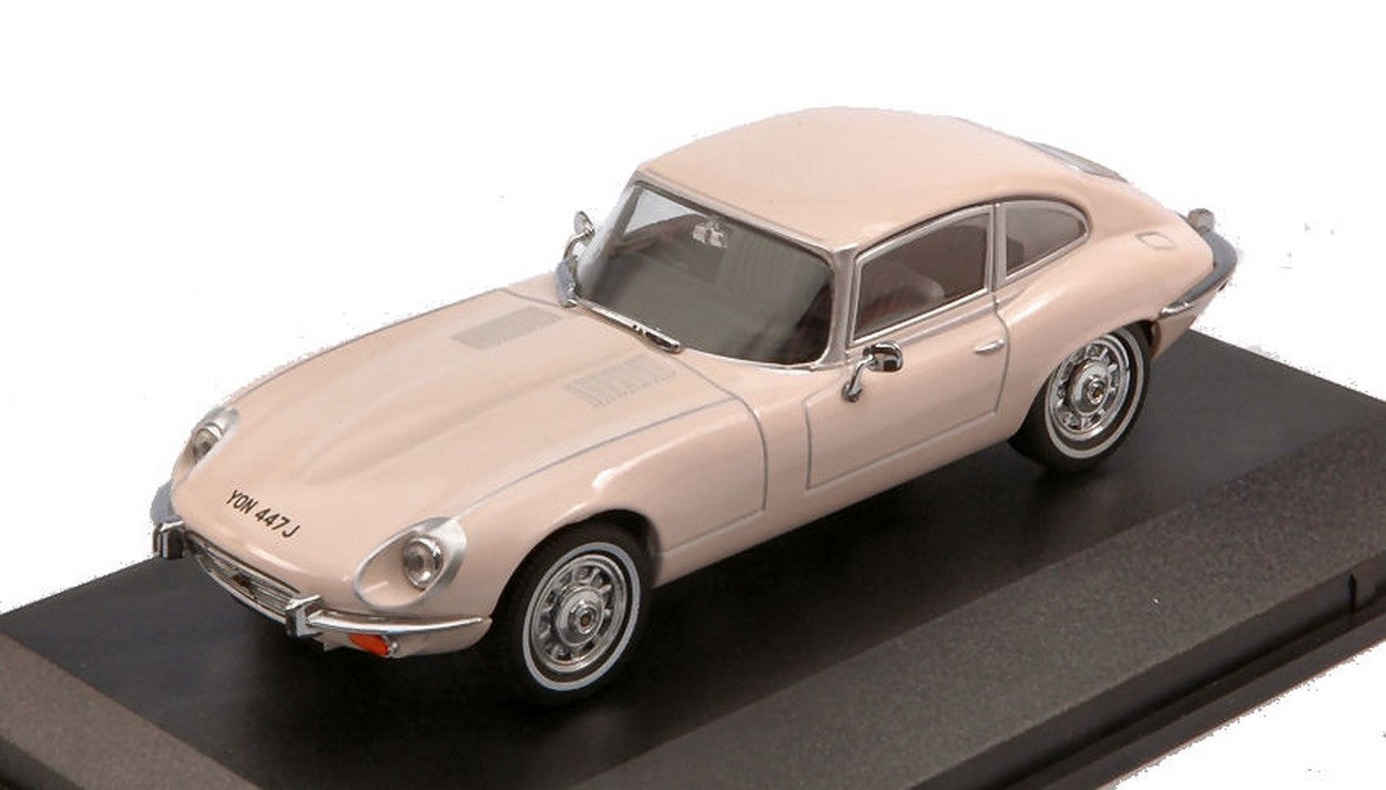 MODELE REDUIT COMPATIBLE AVEC JAGUAR E-TYPE COUPE' V12 BEIGE CLAIR 1:43 OXFORD OXF43JAGV12006