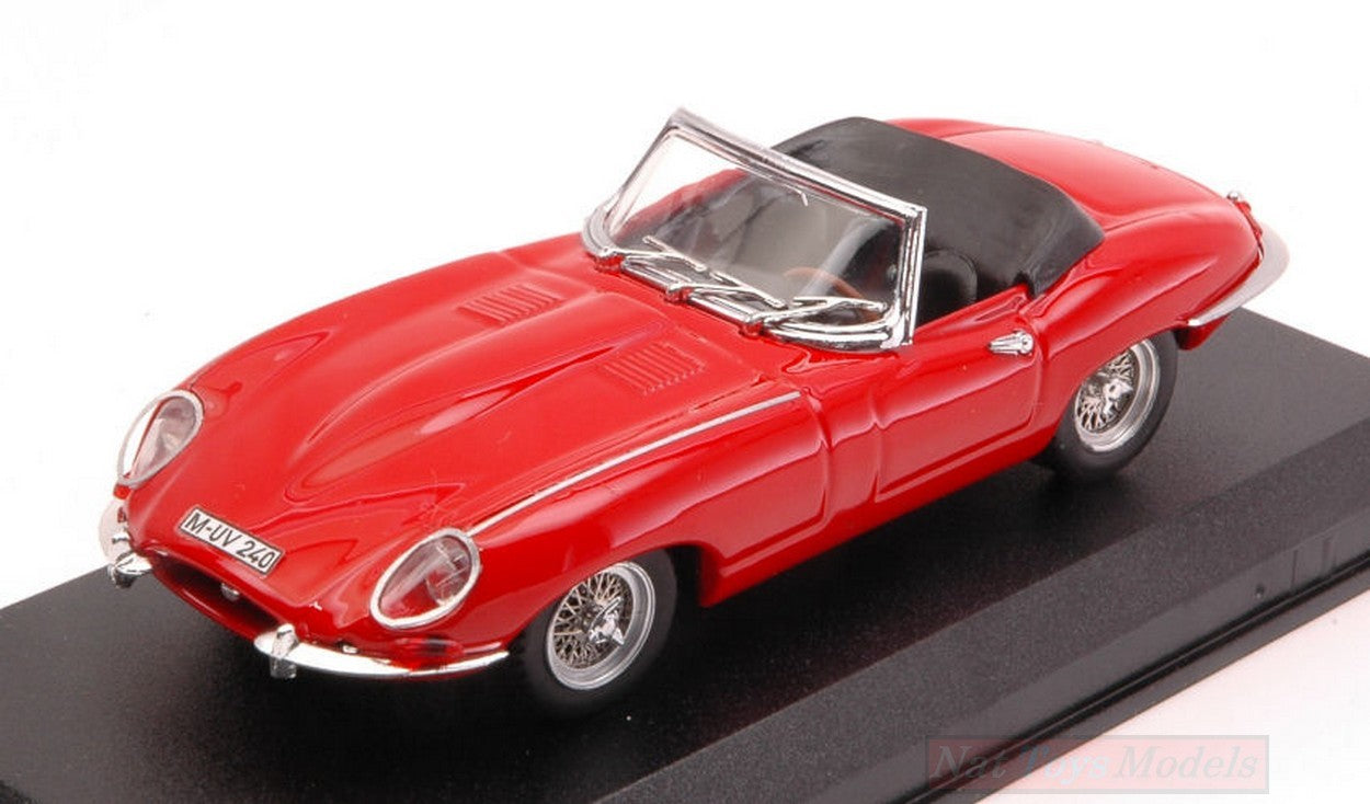SCALE MODEL COMPATIBLE WITH JAGUAR AND TYPE SPYDER 1962 RED 1:43 BEST MODEL BT9027-2R