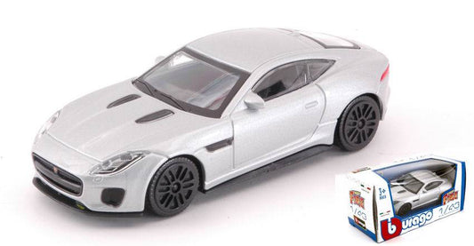 MODELE REDUIT COMPATIBLE AVEC JAGUAR F-TYPE R ARGENT 1:43 BURAGO BU30383Z