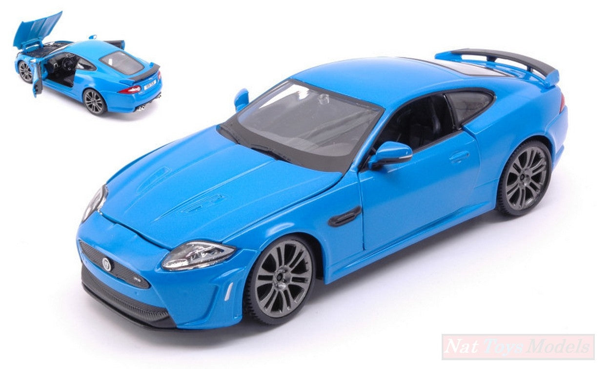 MODELE REDUIT COMPATIBLE AVEC JAGUAR XKR-S 2011 BLEU 1:24 BURAGO BU21063BL