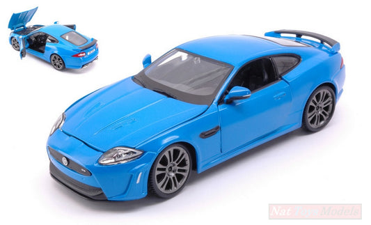 SCALE MODEL COMPATIBLE WITH JAGUAR XKR-S 2011 BLUE 1:24 BURAGO BU21063BL