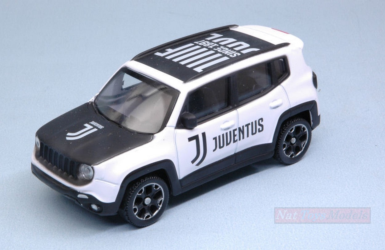MODELLINO IN SCALA COMPATIBILE CON JEEP RENEGADE JUVENTUS NEW LOGO 1:43 MONDO MOTORS MM53208B