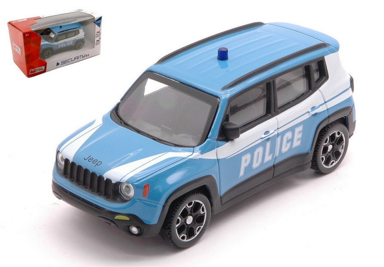SCALE MODEL COMPATIBLE WITH JEEP RENEGADE POLICE 1:43 MONDO MOTORS MM53213POL