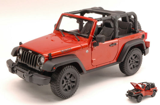 MODELLINO IN SCALA COMPATIBILE CON JEEP WRANGLER OPEN TOP 2014 COPPER METALLIC 1:18 MAISTO MI31610C