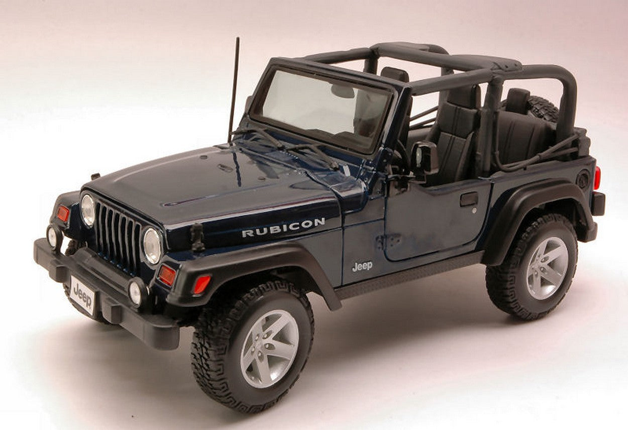 MODELLINO IN SCALA COMPATIBILE CON JEEP WRANGLER RUBICON 1997 BLUE 1:18 MAISTO MI31663BL