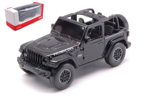 MODELLINO IN SCALA COMPATIBILE CON JEEP WRANGLER RUBICON OPEN BLACK 1:43 RASTAR RAT59000BK