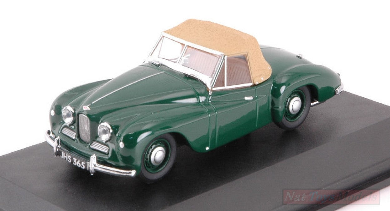 SCALE MODEL COMPATIBLE WITH JOWETT JUPITER SA SOFT TOP BRITISH RACING GREEN 1:43 OXFORD OXF43JUP001