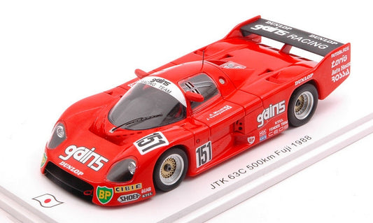 SCALE MODEL COMPATIBLE WITH JTK 63C N.151 500 KM FUJI 1988 J.YONEYAMA-K.MISAKI 1:43 SPARK MODEL SJ096