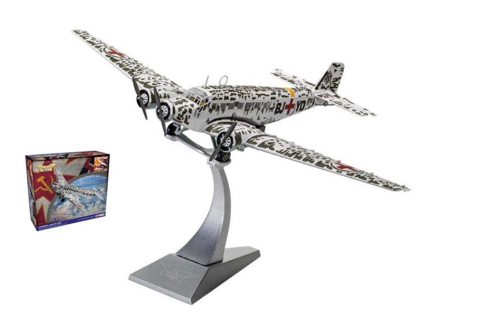 MODÈLE RÉDUIT COMPATIBLE AVEC JUNKERS Ju-52/3M AIR AMBULANCE, Stalingrad Evacuation 1:72 CORGI AA36911