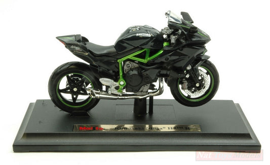 MODELE REDUIT COMPATIBLE AVEC KAWASAKI NINJA H2 R 2015 (326 CV - 321 Km/h) 1:18 MAISTO MI15931B