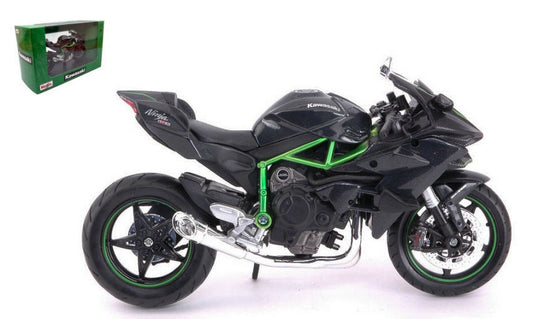 MODELE REDUIT COMPATIBLE AVEC KAWASAKI NINJA H2 R NOIR/VERT 1:12 MAISTO MI32708