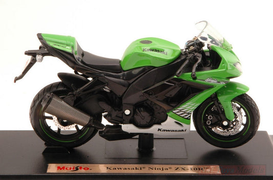 MODELE REDUIT COMPATIBLE AVEC KAWASAKI NINJA ZX-10R VERT 1:18 MAISTO MI10004GR
