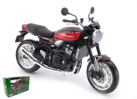 MODELE REDUIT COMPATIBLE AVEC KAWASAKI Z900RS MARRON/ROUGE 1:12 MAISTO MI32707