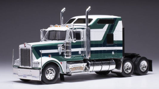 MODELLINO IN SCALA COMPATIBILE CON KENWORTH W 900 1990 WHITE/GREEN 1:43 IXO MODEL TR164