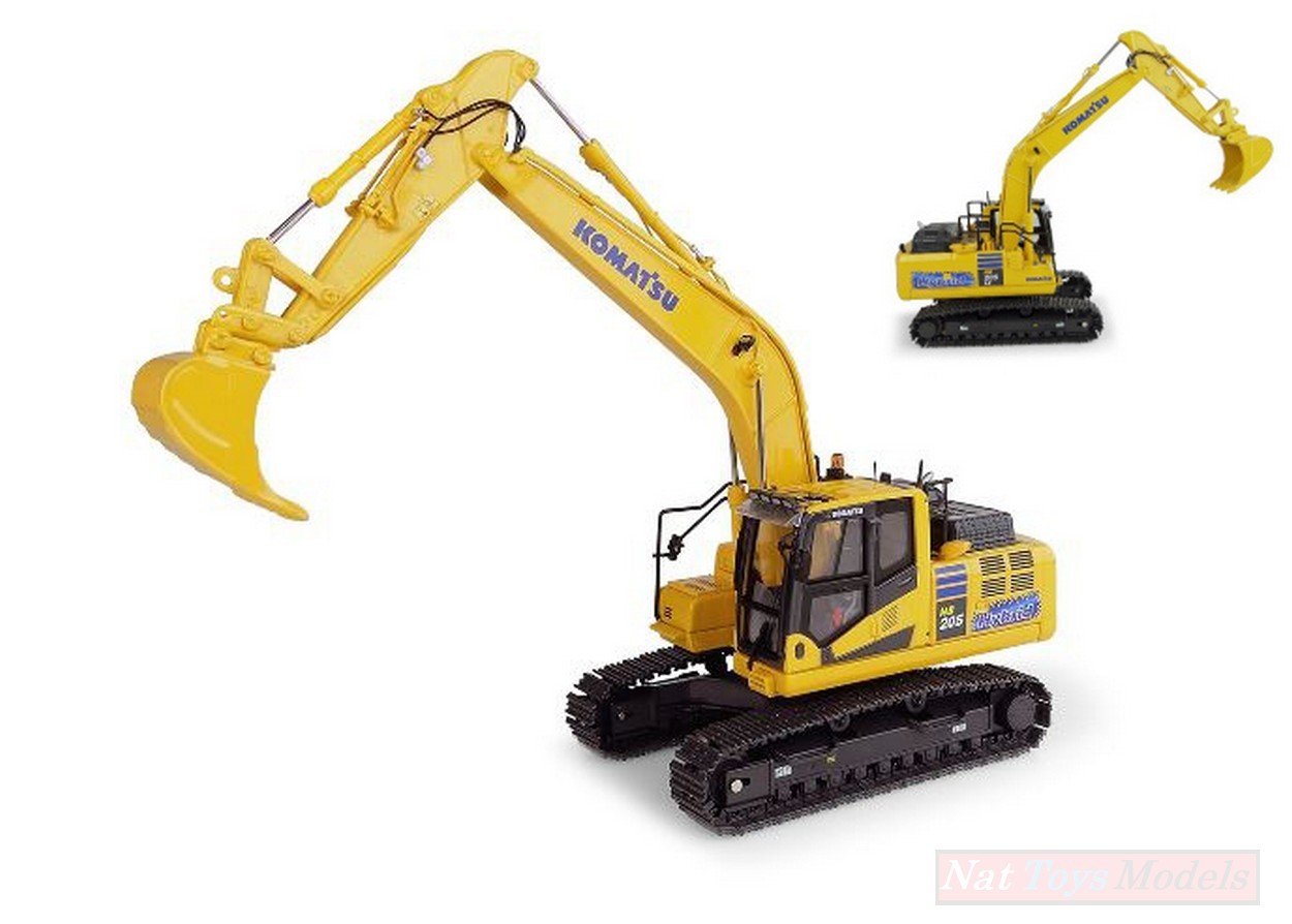 SCALE MODEL COMPATIBLE WITH KOMATSU HB 205 LC3 HYBRID 1:50 UNIVERSAL HOBBIES UH8136