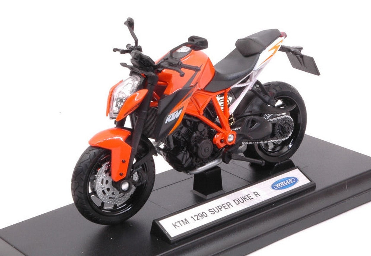 MODELLINO IN SCALA COMPATIBILE CON KTM 1290 SUPER DUKE R 1:18 WELLY WE38511C