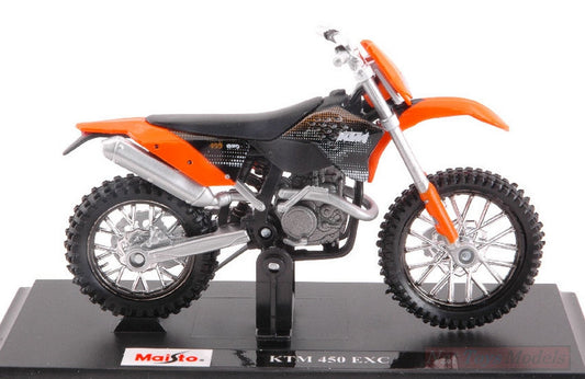 MODELE REDUIT COMPATIBLE AVEC KTM 450 EXC 1:18 MAISTO MI09267B