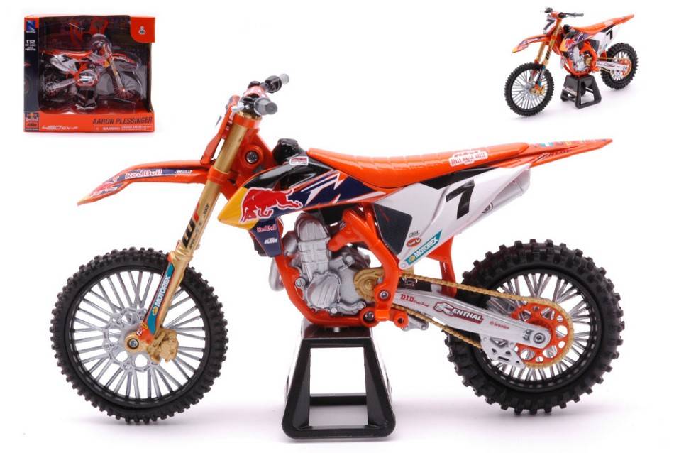 MODELE REDUIT COMPATIBLE AVEC KTM RED BULL 450 SX-F N.7 AARON PLESSINGER 1:12 NEW RAY NY58363