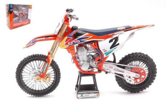 MODELE REDUIT COMPATIBLE AVEC KTM RED BULL RACING TEAM N.2 COOPER WEBB 1:10 NEW RAY NY58213