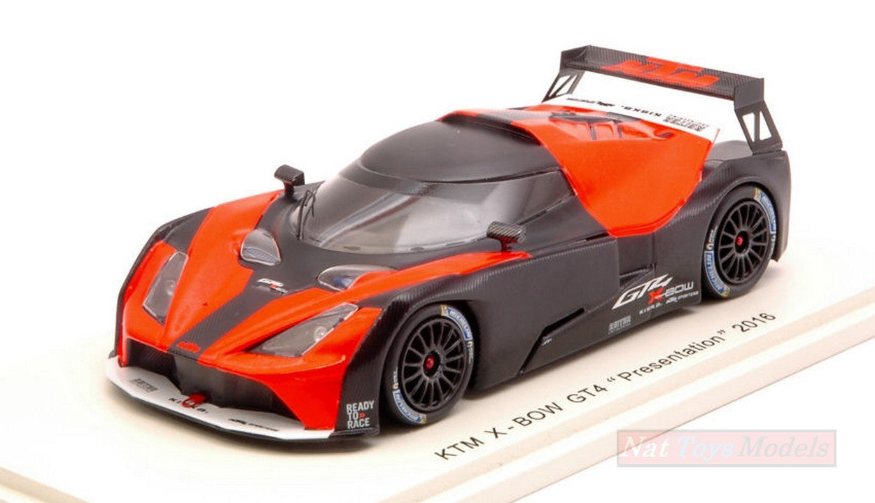 MODELE REDUIT COMPATIBLE AVEC KTM X-BOW GT4 PRESENTATION 2016 1:43 SPARK MODEL S5660