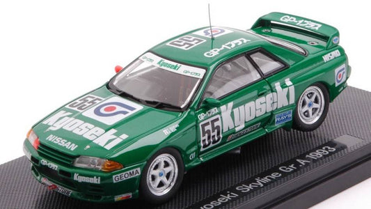 MODÈLE RÉDUIT COMPATIBLE AVEC KYOSEKI SKYLINE N.55 Gr.A 1993 T.SUZUKI-A.IIDA 1:43 EBBRO EB44158