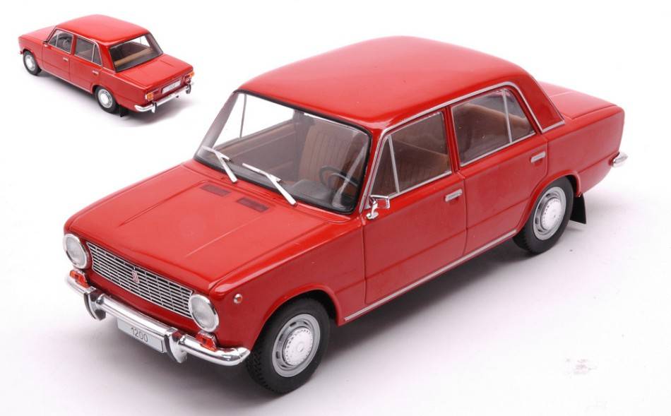MODELE REDUIT COMPATIBLE AVEC LADA 1200 1970 ROUGE 1:24 WHITEBOX WB124170