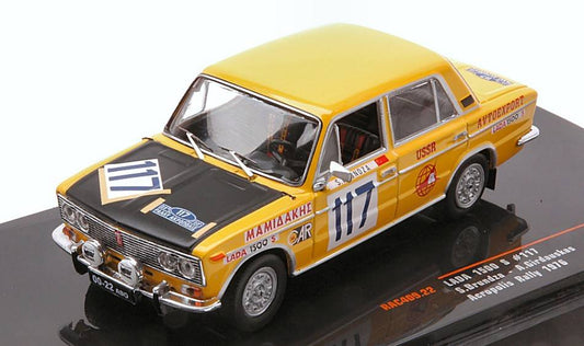 MODÈLE RÉDUIT COMPATIBLE AVEC LADA 1500 S N.117 RALLYE ACROPOLIS 1976 BRUNDZA/GIRDAUSKAS 1:43 IXO MODEL RAC409