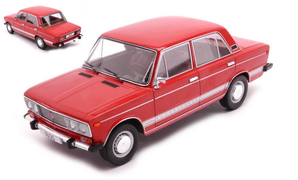 SCALE MODEL COMPATIBLE WITH LADA 1600 LS RED 1:24 WHITEBOX WB124123 MODEL