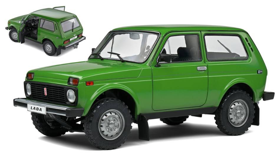 MODÈLE RÉDUIT COMPATIBLE AVEC LADA NIVA 1980 VERT 1:18 SOLID SL1807304
