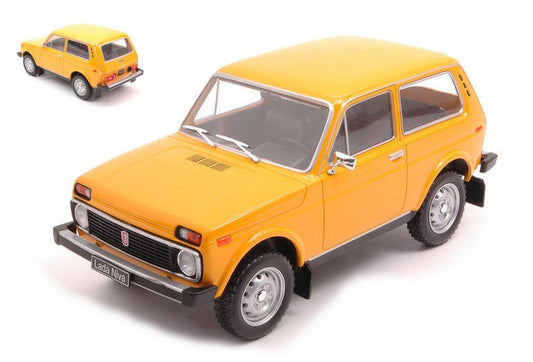MODÈLE RÉDUIT COMPATIBLE AVEC LADA NIVA JAUNE FONCÉ 1:24 WHITEBOX WB124070