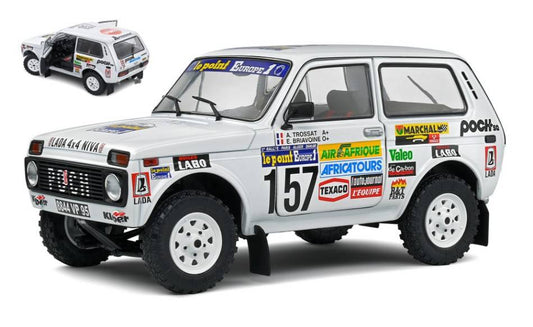 SCALE MODEL COMPATIBLE WITH LADA NIVA N.157 PARIS DAKAR 1983 TROSSAT/BRIAVOINE 1:18 SOLID SL1807303