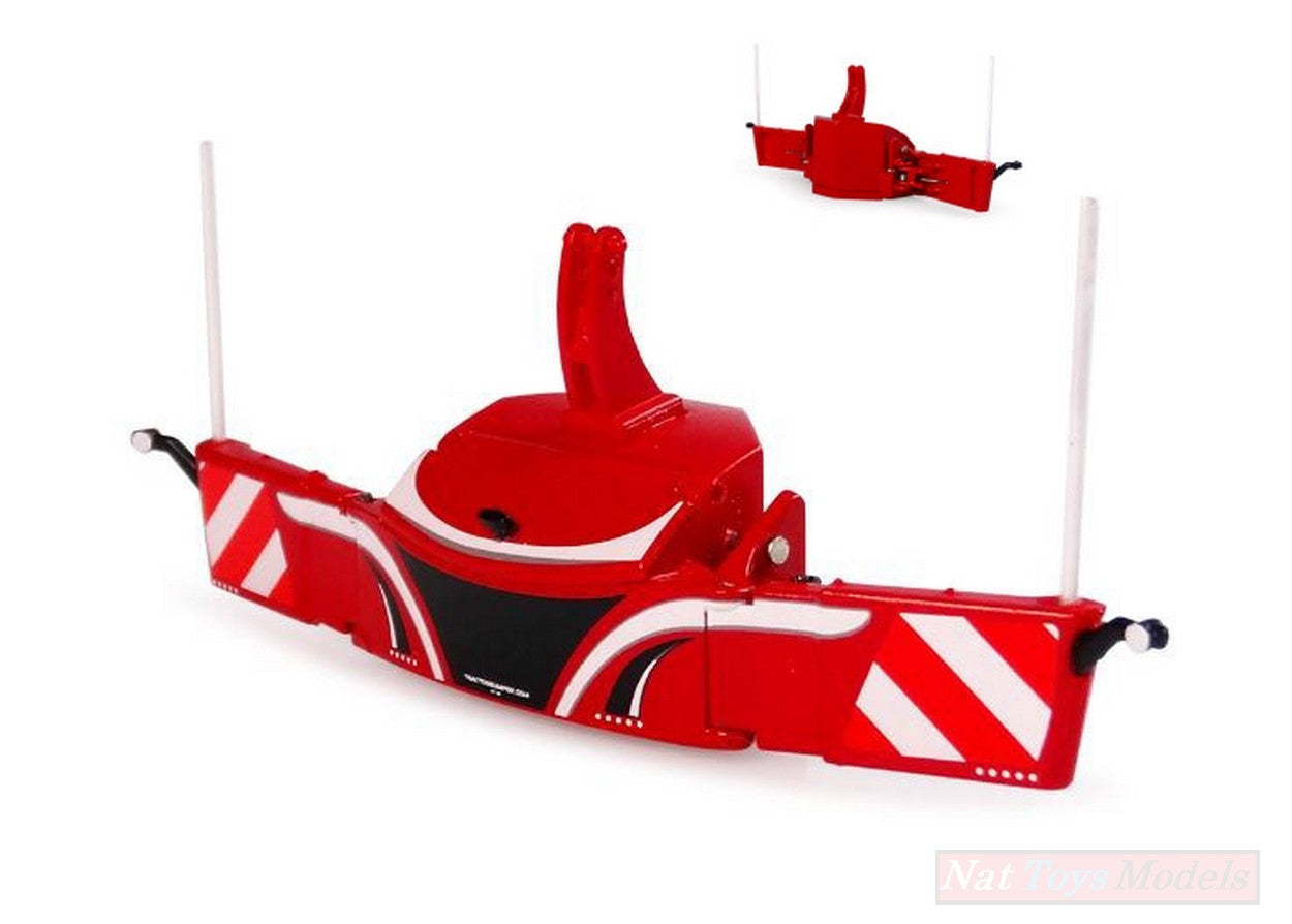 MODELLINO IN SCALA COMPATIBILE CON LAMA PARAURTI SAFETYWEIGHT RED COLOR 1:32 UNIVERSAL HOBBIES UH6250