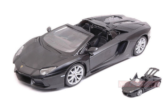 MODELE REDUIT COMPATIBLE AVEC LAMBORGHINI AVENTADOR LP 700-4 ROADSTER 2012 NOIR 1:24 MAISTO MI31504BK