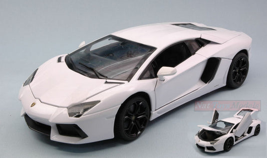 MODELLINO IN SCALA COMPATIBILE CON LAMBORGHINI AVENTADOR LP700-4 WHITE 1:18 RASTAR RAT61300W