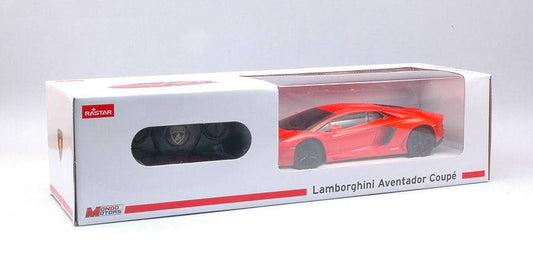 SCALE MODEL COMPATIBLE WITH LAMBORGHINI AVENTADOR ORANGE RADIO CONTROL 1:24 MONDO MOTORS MM63131OR