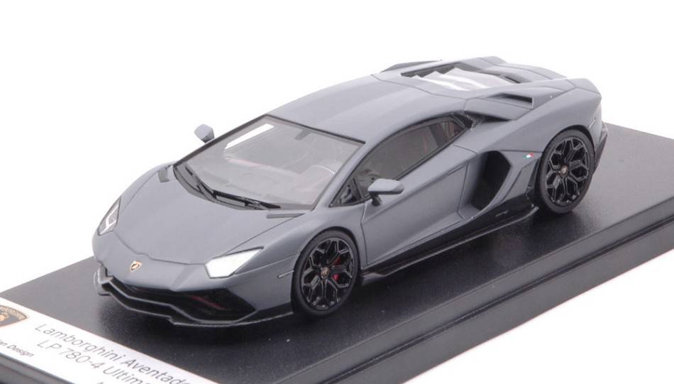 MODÈLE RÉDUIT COMPATIBLE AVEC LAMBORGHINI AVENTADOR ULTIMAE ACHESO GRIS 1:43 LOOKSMART LS525A