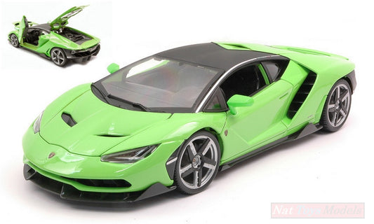 MODELE REDUIT COMPATIBLE AVEC LAMBORGHINI CENTENARIO LP770-4 2016 VERT 1:18 MAISTO MI31386GR