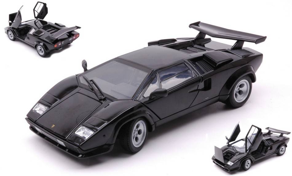 MODELE REDUIT COMPATIBLE AVEC LAMBORGHINI COUNTACH NOIR 1:24 WELLY WE24112BK