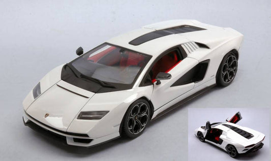 SCALE MODEL COMPATIBLE WITH LAMBORGHINI COUNTACH LP1 800-4 WHITE 1:24 BURAGO BU21102