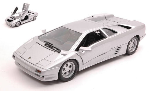 SCALE MODEL COMPATIBLE WITH LAMBORGHINI DIABLO 1995 SILVER 1:24 WELLY WE29374S
