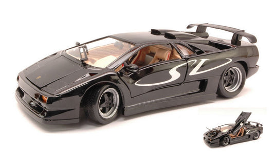 MODELE REDUIT COMPATIBLE AVEC LAMBORGHINI DIABLO SV 1995 NOIR 1:18 MAISTO MI31844