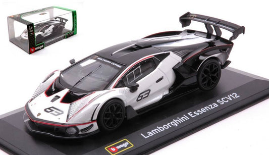 SCALE MODEL COMPATIBLE WITH LAMBORGHINI ESSENZA SCV N.63 WHITE 1:32 BURAGO BU41167W