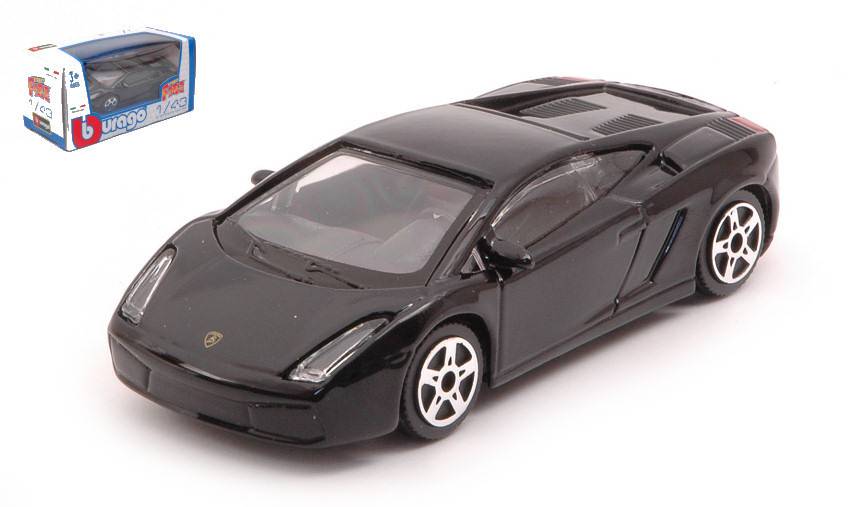 MODELLINO IN SCALA COMPATIBILE CON LAMBORGHINI GALLARDO 2008 BLACK 1:43 BURAGO BU30101B