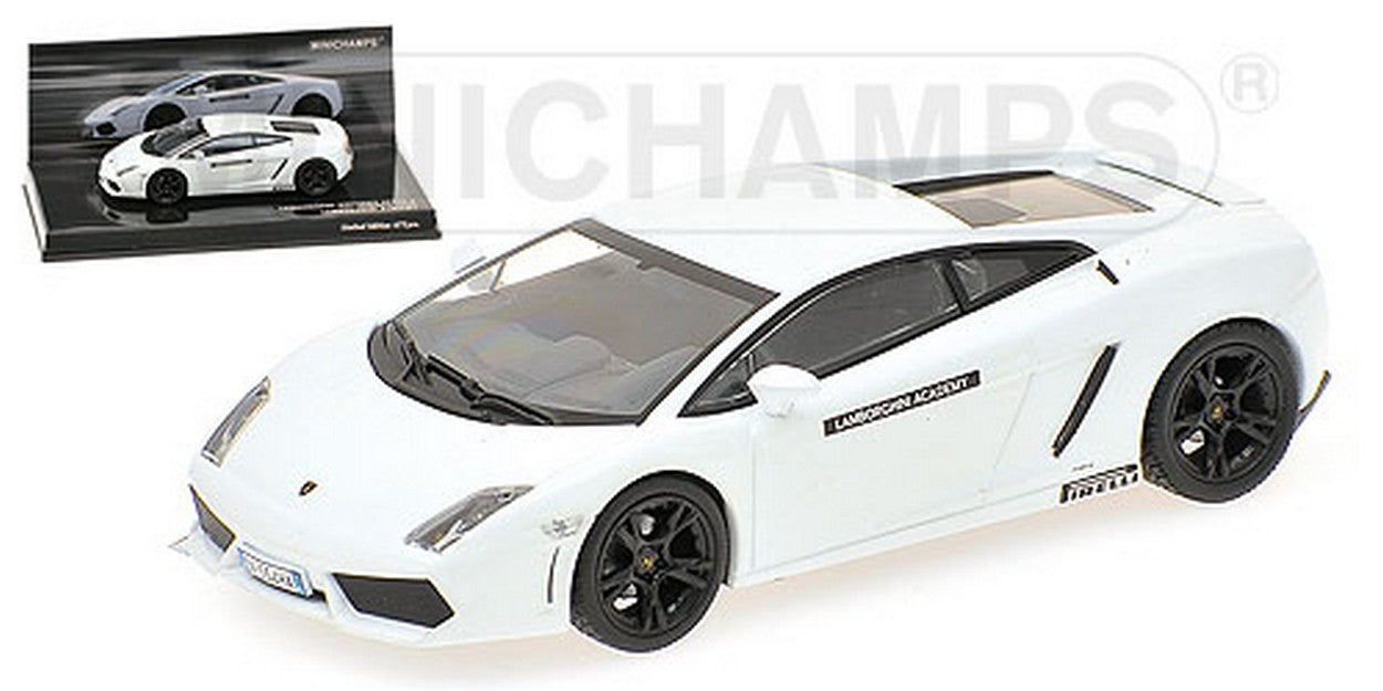 MODELLINO IN SCALA COMPATIBILE CON LAMBORGHINI GALLARDO LP560-4 2008 WHITE 1:43 MINICHAMPS PM436103801