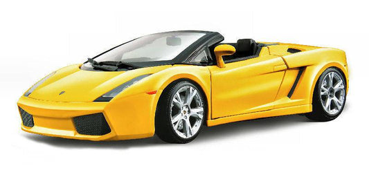 SCALE MODEL COMPATIBLE WITH LAMBORGHINI GALLARDO SPYDER 2006 YELLOW 1:18 BURAGO BU12016Y