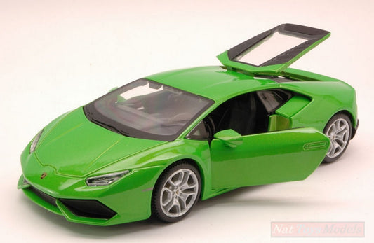 SCALE MODEL COMPATIBLE WITH LAMBORGHINI HURACAN 2014 GREEN 1:24 MAISTO MI31509GR
