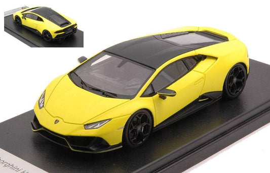 SCALE MODEL COMPATIBLE WITH LAMBORGHINI HURACAN EVO FLUO CAPSULE CLARUS YELLOW 1:43 LOOKSMART LS498FCC