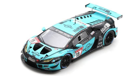 SCALE MODEL COMPATIBLE WITH LAMBORGHINI HURACAN GT3 N.19 24 H NURBURGRING 2021 DI MARTINO-FONTANA-JE SPARK MODEL SG762